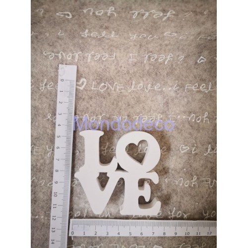 Gessetto - Scritta LOVE in gesso resinato