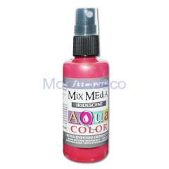 MIX Media - Aquacolor per legno 60 ml Rosa Intenso Iridescente KAQ024